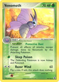 Venomoth - FireRed & LeafGreen (RG) #49/112 - Uncommon Pokémon Trading Card