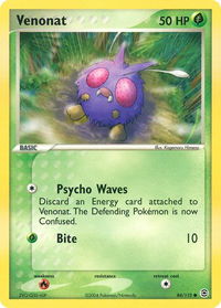 Venonat - FireRed & LeafGreen (RG) #84/112 - Common Pokémon Trading Card