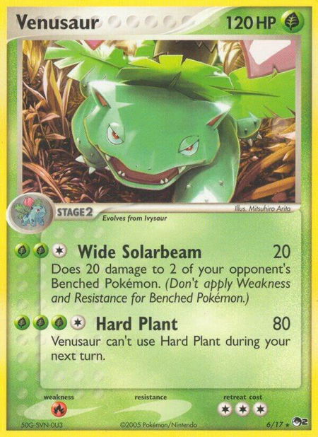Venusaur - POP Series 2 Pokémon trading card