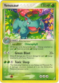 Venusaur - Crystal Guardians (CG) #28/100 - Rare Pokémon Trading Card