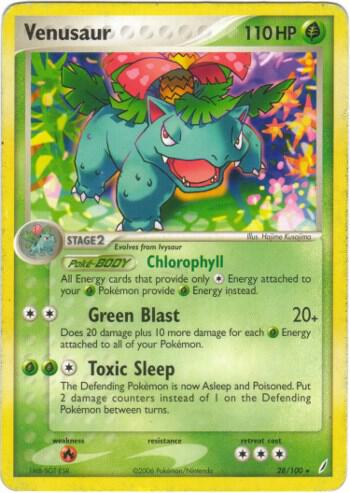Venusaur - Crystal Guardians Pokémon trading card