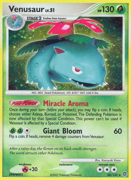 Venusaur - Secret Wonders Pokémon trading card