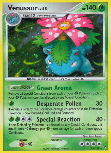 Venusaur - Supreme Victors Pokémon trading card