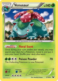 Venusaur - Dark Explorers (DEX) #3/108 - Holo Rare Pokémon Trading Card