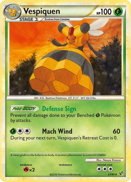 Vespiquen - Undaunted Pokémon trading card