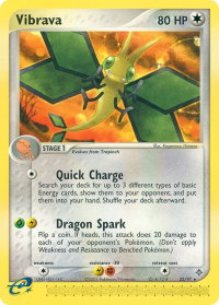 Vibrava - 22/97 - Dragon (DR) #22/97 - Rare Pokémon Trading Card