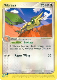 Vibrava - 46/97 - Dragon (DR) #46/97 - Uncommon Pokémon Trading Card