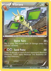 Vibrava - Boundaries Crossed (BCR) #98/149 - Uncommon Pokémon Trading Card