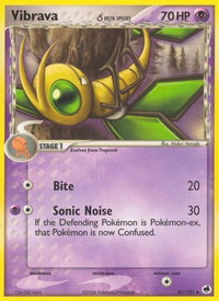 Vibrava - 042/101 (Delta Species) - Dragon Frontiers (DF) #42/101 - Uncommon Pokémon Trading Card