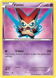 Victini (43) - Noble Victories (NVI) #43/101 - Rare Pokémon Trading Card