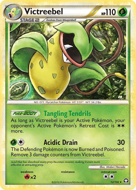 Victreebel - Triumphant Pokémon trading card