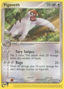 Vigoroth - Ruby and Sapphire (RS) #47/109 - Uncommon Pokémon Trading Card