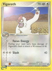 Vigoroth - Sandstorm (SS) #52/100 - Uncommon Pokémon Trading Card