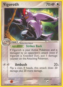 Vigoroth - Power Keepers (PK) #41/108 - Uncommon Pokémon Trading Card