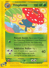 Vileplume - Aquapolis (AQ) #043/147 - Rare Pokémon Trading Card