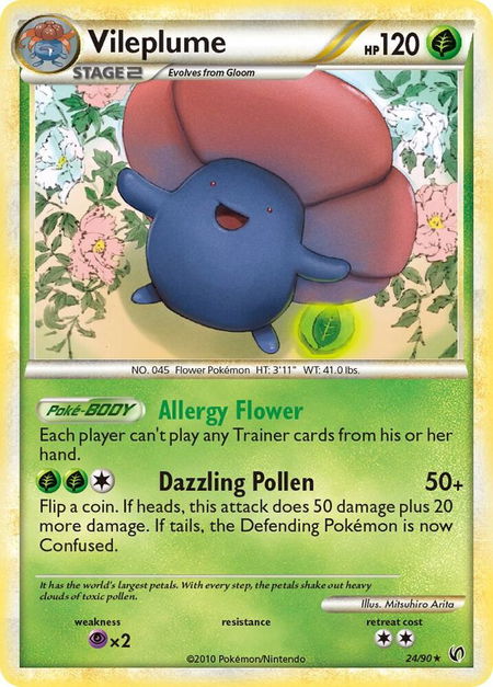 Vileplume - Undaunted Pokémon trading card