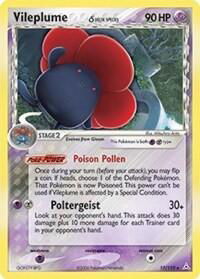 Vileplume (Delta Species) - Holon Phantoms (HP) #17/110 - Holo Rare Pokémon Trading Card