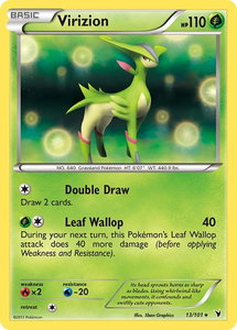 Virizion - Noble Victories (NVI) #13/101 - Holo Rare Pokémon Trading Card