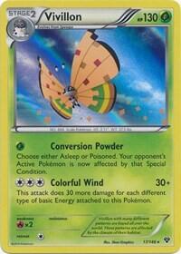 Vivillon (High Plains [Orange]) - XY Base Set (XY) #17/146 - Holo Rare Pokémon Trading Card