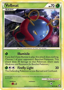 Volbeat - Triumphant (TM) #82/102 - Common Pokémon Trading Card