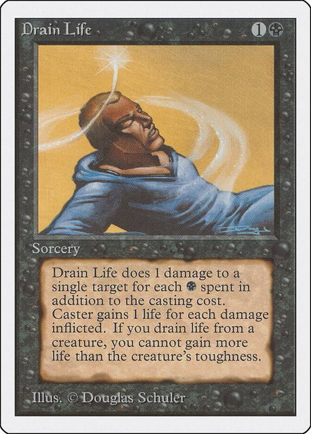 Drain Life - Unlimited Edition Magic: The Gathering trading card
