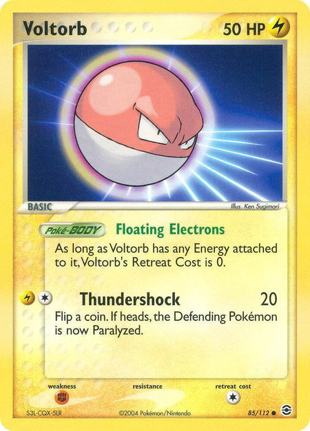 Voltorb - FireRed & LeafGreen Pokémon trading card