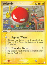 Voltorb - Team Rocket Returns (RR) #80/109 - Common Pokémon Trading Card
