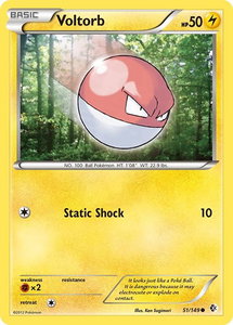 Voltorb - Boundaries Crossed (BCR) #51/149 - Common Pokémon Trading Card