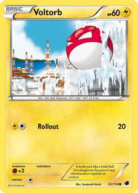 Voltorb - Plasma Freeze (PLF) #32/116 - Common Pokémon Trading Card