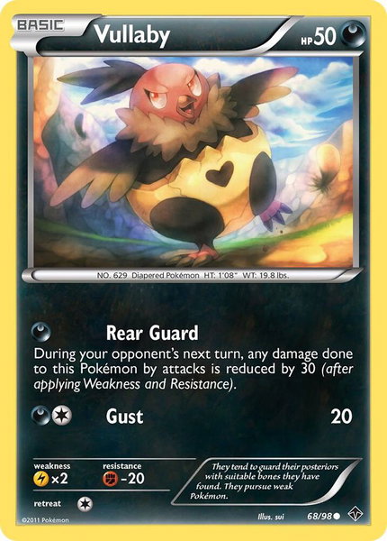 Vullaby trading card from Emerging Powers Vullaby - Emerging Powers Pokémon trading card