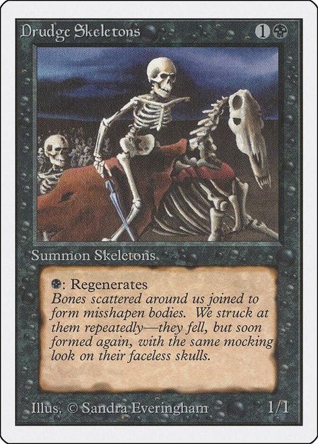 Drudge Skeletons - Unlimited Edition Magic: The Gathering trading card