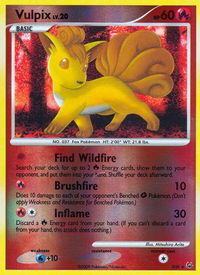 Vulpix (Shiny) - Platinum (PL) #SH6 - Holo Rare Pokémon Trading Card