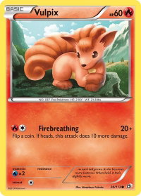 Vulpix - Legendary Treasures (LTR) #20/113 - Common Pokémon Trading Card