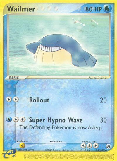 Wailmer - Sandstorm Pokémon trading card