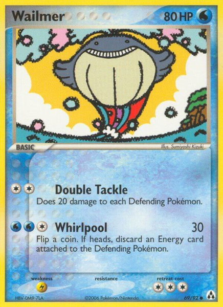 Wailmer trading card from Legend Maker Wailmer - Legend Maker Pokémon trading card