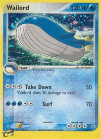 Wailord - Ruby and Sapphire (RS) #14/109 - Holo Rare Pokémon Trading Card