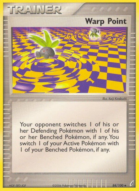 Warp Point - Crystal Guardians Pokémon trading card