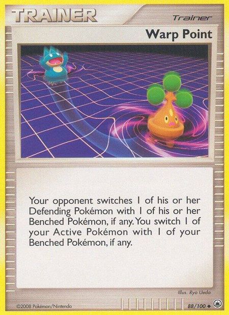 Warp Point trading card from Majestic Dawn Warp Point - Majestic Dawn Pokémon trading card