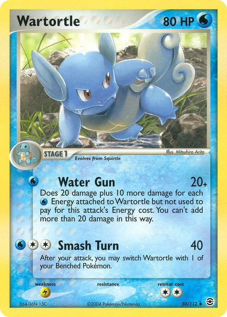 Wartortle - FireRed & LeafGreen Pokémon trading card