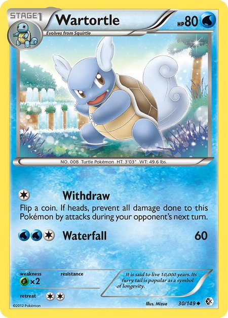 Wartortle - Boundaries Crossed Pokémon trading card