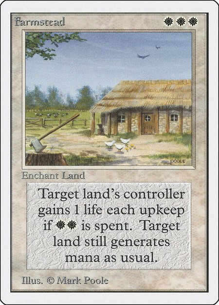 Farmstead - Unlimited Edition Magic: The Gathering trading card