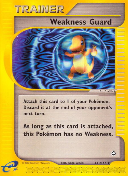 Weakness Guard - Aquapolis Pokémon trading card