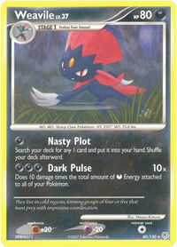 Weavile - Diamond and Pearl (DP) #40/130 - Rare Pokémon Trading Card