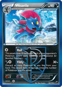 Weavile (Team Plasma) - Plasma Freeze (PLF) #66/116 - Rare Pokémon Trading Card