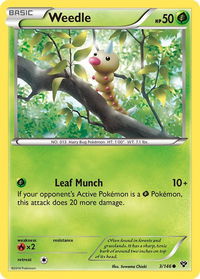 Weedle - XY Base Set (XY) #3/146 - Common Pokémon Trading Card