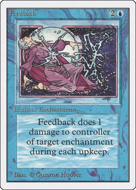 Feedback - Unlimited Edition Magic: The Gathering trading card