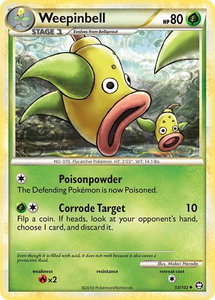 Weepinbell - Triumphant (TM) #53/102 - Uncommon Pokémon Trading Card