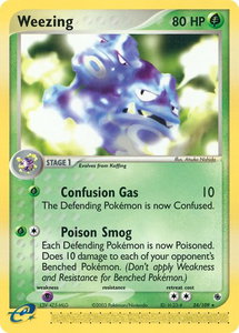 Weezing - Ruby and Sapphire (RS) #24/109 - Rare Pokémon Trading Card
