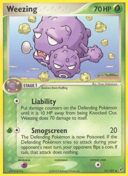 Weezing - Deoxys Pokémon trading card
