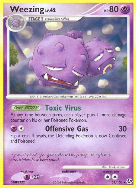 Weezing - Great Encounters Pokémon trading card
